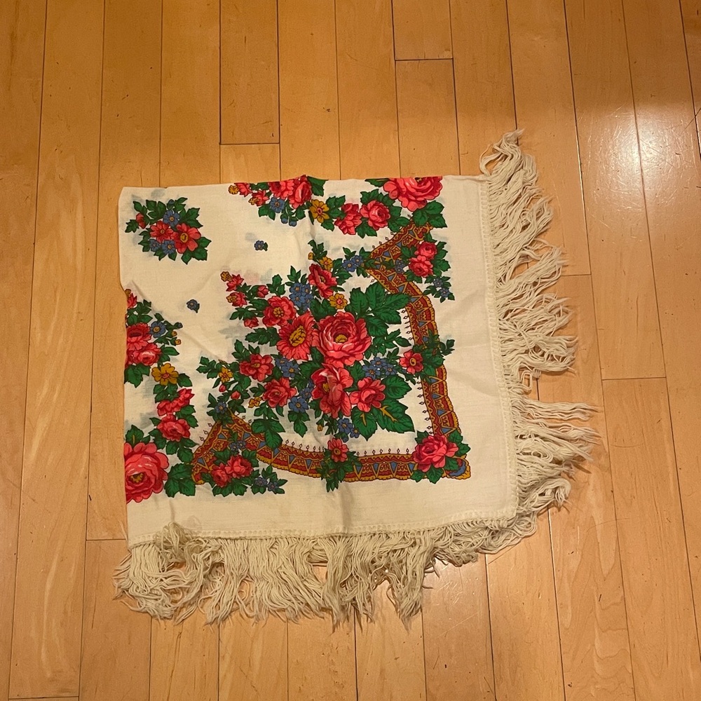 Vintage Wool Shawl